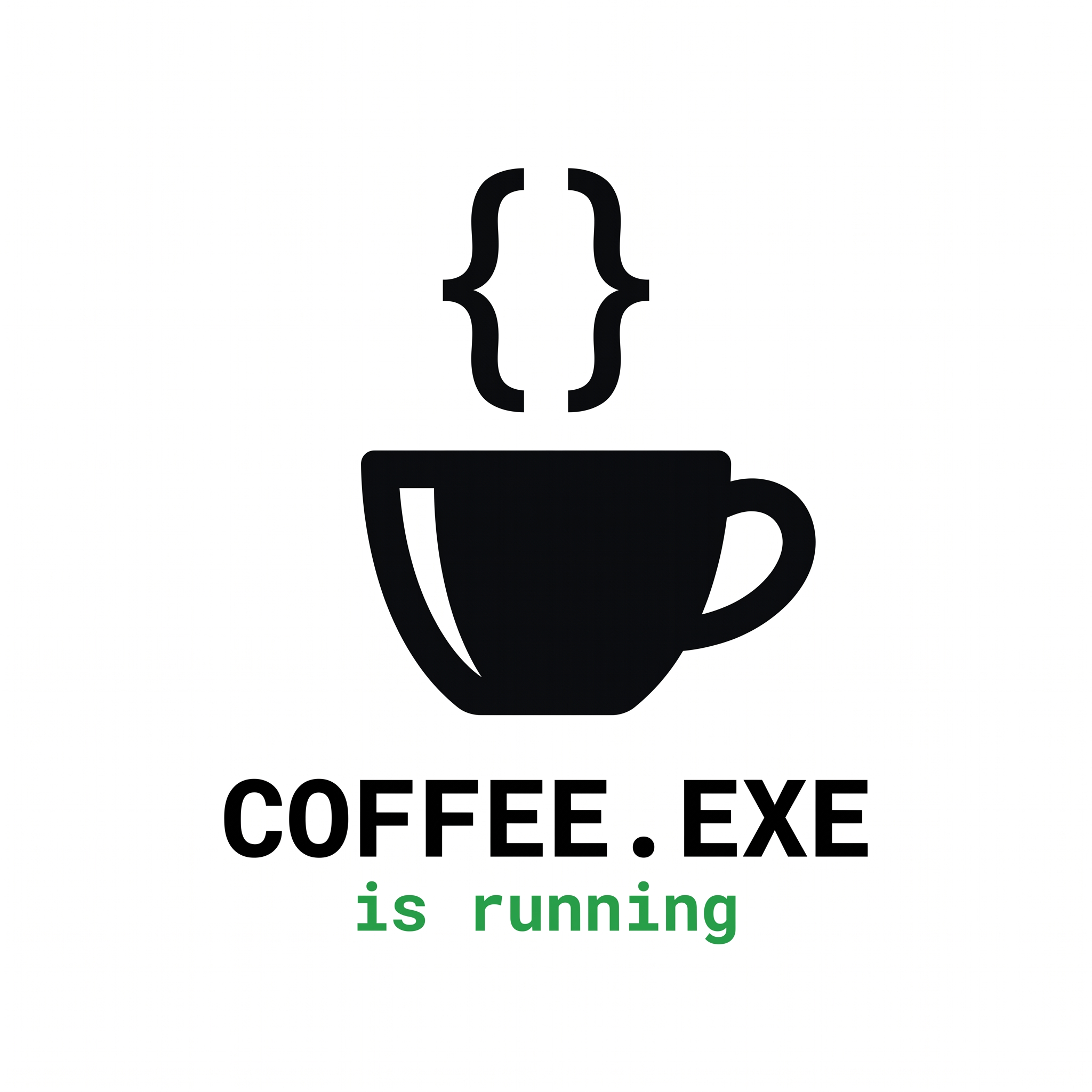 coffee.exe is running mug design